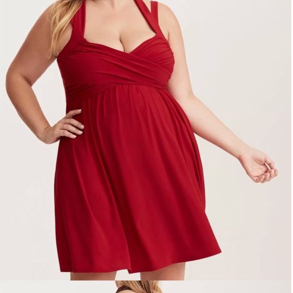 Torrid size 2 red short dress new without tags